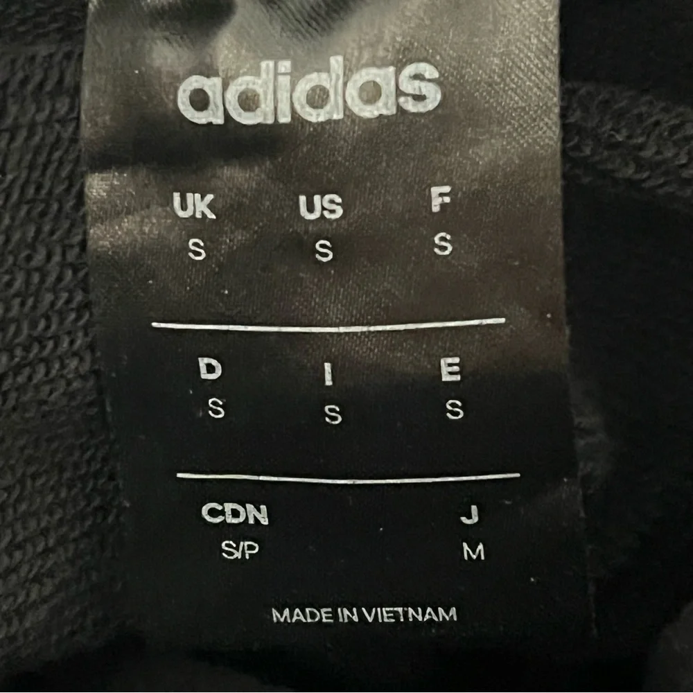 Adidas 3-stripes Hoodie Men’s S Black/White Pullover Sweatshirt Soft Lightweight